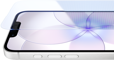 iPhone 17e, Vorderseite mit Ceramic Shield 2, Seite, Weiß, Tasten: Action, Lautstärke